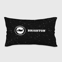 Подушка-антистресс Brighton sport на темном фоне по-горизонтали, цвет: 3D-принт