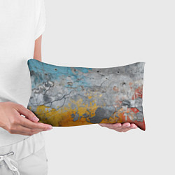 Подушка-антистресс Бетонная стена с краской, цвет: 3D-принт — фото 2