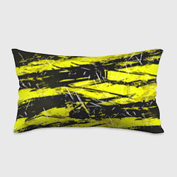 Подушка-антистресс Yellow geometry - спортивный узор, цвет: 3D-принт