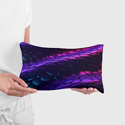 Подушка-антистресс Фиолетовая абстрактная текстура неоновая, цвет: 3D-принт — фото 2