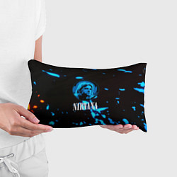 Подушка-антистресс Nirvana рок бенд краски, цвет: 3D-принт — фото 2