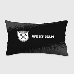Подушка-антистресс West Ham sport на темном фоне по-горизонтали, цвет: 3D-принт