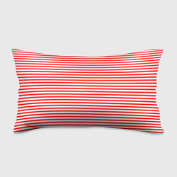 Подушка-антистресс Красно-белый полосатый, цвет: 3D-принт