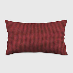Подушка-антистресс Тёмно-красный текстурированный полосатый, цвет: 3D-принт