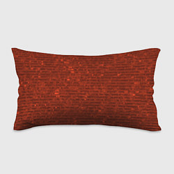 Подушка-антистресс Чёрно-оранжевый полосатый, цвет: 3D-принт