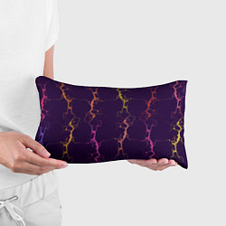 Подушка-антистресс Молнии на пурпурном, цвет: 3D-принт — фото 2