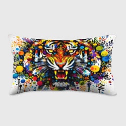 Подушка-антистресс Орнаментальный тигр - нейросеть, цвет: 3D-принт