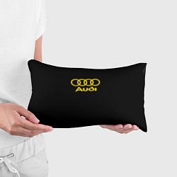 Подушка-антистресс Audi logo yellow, цвет: 3D-принт — фото 2