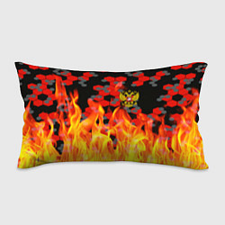 Подушка-антистресс Герб РФ броня в огне, цвет: 3D-принт