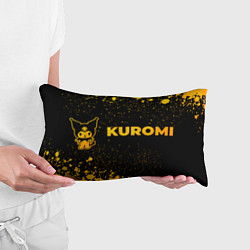 Подушка-антистресс Kuromi - gold gradient по-горизонтали, цвет: 3D-принт — фото 2