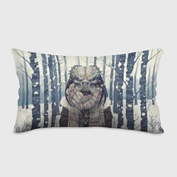 Подушка-антистресс Хищник в зимнем лесу, цвет: 3D-принт