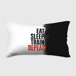 Подушка-антистресс Eat sleep train repeat, цвет: 3D-принт