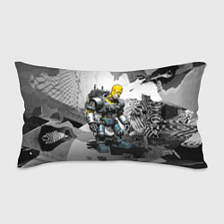 Подушка-антистресс Homer Simpson cool cyborg - ai art fantasy, цвет: 3D-принт