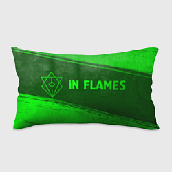 Подушка-антистресс In Flames - green gradient по-горизонтали, цвет: 3D-принт