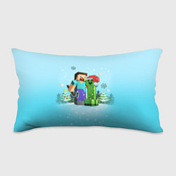Подушка-антистресс Minecraft - New Year, цвет: 3D-принт