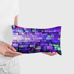 Подушка-антистресс Фиолетовые кирпичики, цвет: 3D-принт — фото 2