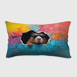 Подушка-антистресс Капибара в стене, цвет: 3D-принт