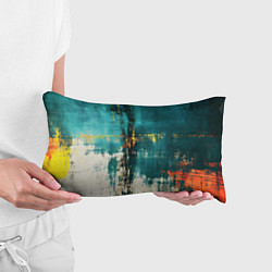Подушка-антистресс Ржавчина сине-белая, цвет: 3D-принт — фото 2