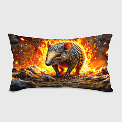 Подушка-антистресс Броненосец в огне, цвет: 3D-принт