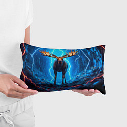 Подушка-антистресс Лось и молния, цвет: 3D-принт — фото 2