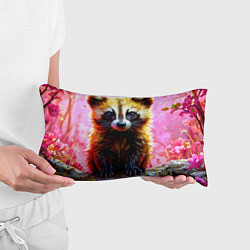 Подушка-антистресс Росомаха в розовом лесу, цвет: 3D-принт — фото 2