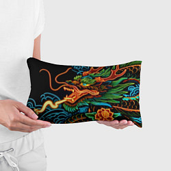 Подушка-антистресс Japanese neon dragon - irezumi, цвет: 3D-принт — фото 2
