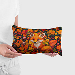 Подушка-антистресс Лисенок в осенних листьях, цвет: 3D-принт — фото 2