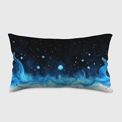Подушка-антистресс Синяя светящееся краска, цвет: 3D-принт