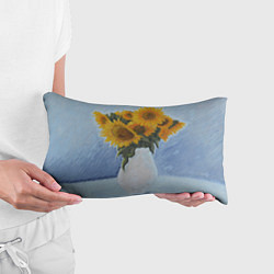 Подушка-антистресс Подсолнухи в вазе, цвет: 3D-принт — фото 2