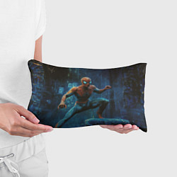 Подушка-антистресс Человек - паук в ночном городе, цвет: 3D-принт — фото 2