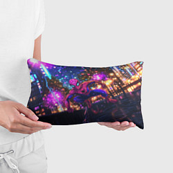 Подушка-антистресс Человек-паук и фиолетовый свет, цвет: 3D-принт — фото 2