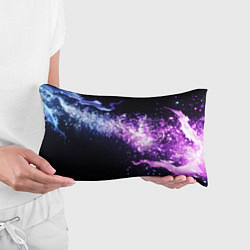 Подушка-антистресс Фиолетово-синяя абстрактная волна, цвет: 3D-принт — фото 2