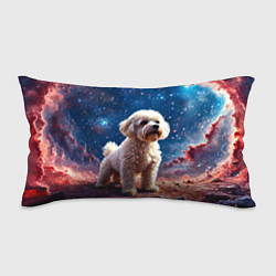 Подушка-антистресс Бишон в космосе, цвет: 3D-принт