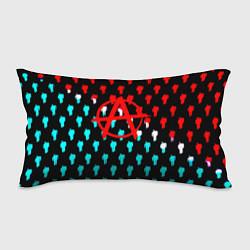 Подушка-антистресс Анархия человечки паттерн, цвет: 3D-принт