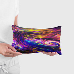 Подушка-антистресс Неоновые полосы текстура, цвет: 3D-принт — фото 2