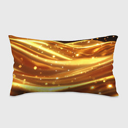 Подушка-антистресс Золотая ткань с блестками, цвет: 3D-принт