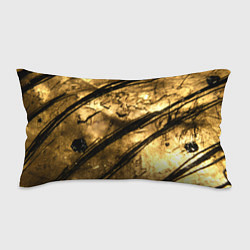 Подушка-антистресс Золото с черной текстурой, цвет: 3D-принт