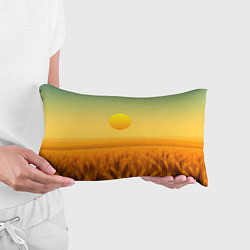 Подушка-антистресс Закат над пшеничным полем, цвет: 3D-принт — фото 2