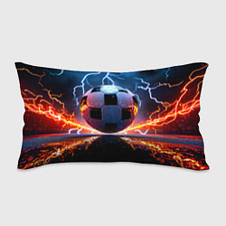 Подушка-антистресс Футбольный мяч в молниях, цвет: 3D-принт