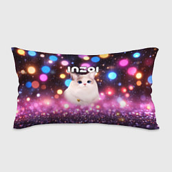 Подушка-антистресс Inzoi кошечка и логотип, цвет: 3D-принт