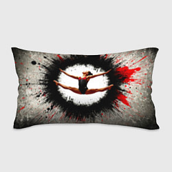 Подушка-антистресс Воздушная гимнастика на сером