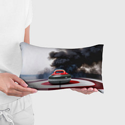 Подушка-антистресс Камень для кёрлинга в черном дыму, цвет: 3D-принт — фото 2