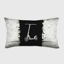 Подушка-антистресс Самокат на черно-белом, цвет: 3D-принт