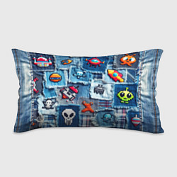 Подушка-антистресс Пиксельный космос, цвет: 3D-принт