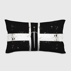 Подушка-антистресс Сабля в черно-белом, цвет: 3D-принт