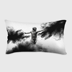 Подушка-антистресс Фехтование в черном дыму, цвет: 3D-принт
