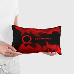 Подушка-антистресс God of War - red gradient по-горизонтали, цвет: 3D-принт — фото 2