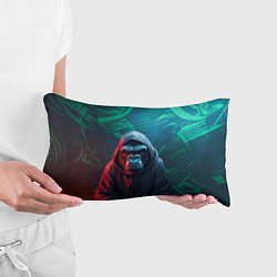 Подушка-антистресс Горилла в капюшоне, цвет: 3D-принт — фото 2