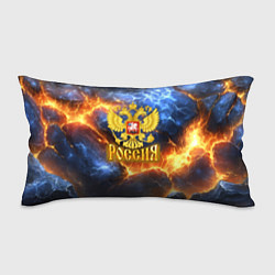 Подушка-антистресс Россия герб и огонь, цвет: 3D-принт