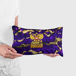 Подушка-антистресс Россия - фиолетовая текстура, цвет: 3D-принт — фото 2